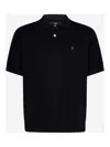 Stussy Knitted Polo Shirt In Black