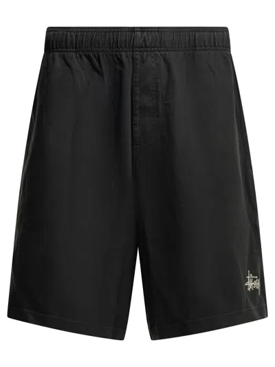 Stussy Black Cotton Shorts