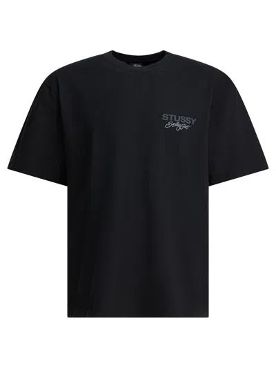 Stussy Black Cotton T-shirt