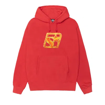 Pre-owned Stussy Blaze Hoodie 'cayenne' | Red | Men's Size S