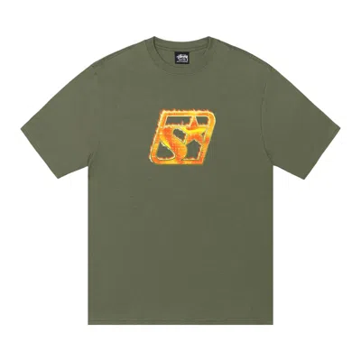 Pre-owned Stussy Blaze Tee 'olive' | Green | Men's Size M