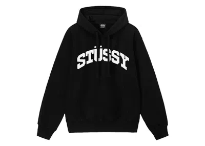 Pre-owned Stussy Block Sport Pigment Dyed Hoodie In Black