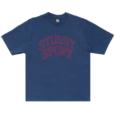Pre-owned Stussy Block Sport Tee 'navy' | Blue | Men's Size Xxl