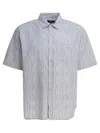 Stussy Wavy Stripe Shirt In Gray