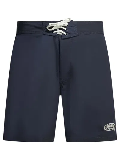 Stussy Blue Polyamide Beachwear In Black