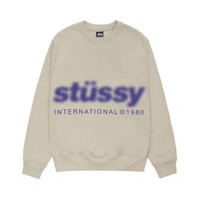 Pre-owned Stussy Blur Crew 'khaki' In Tan