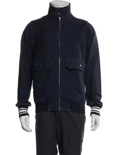 Pre-owned Stussy Bomber Jacket In Blue