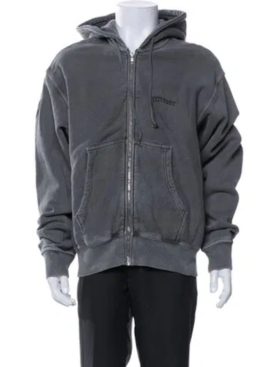 Pre-owned Stussy Bomber Jacket In Gray