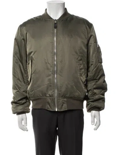 Pre-owned Stussy Bomber Jacket In Green