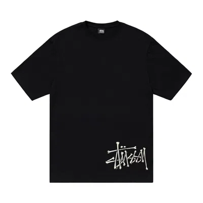 Pre-owned Stussy Bones Stock Tee 'black' | Men's Size L
