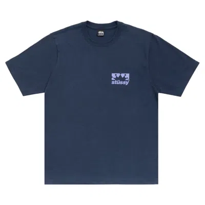 Pre-owned Stussy Box Crown Tee 'navy' | Blue | Men's Size Xl