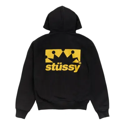 Stussy Box Crown Zip Hoodie 'black'