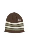 Stussy Brown Acrylic Hat In Brown