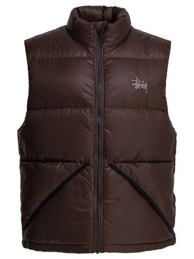 Stussy Brown Nylon Down Jacket