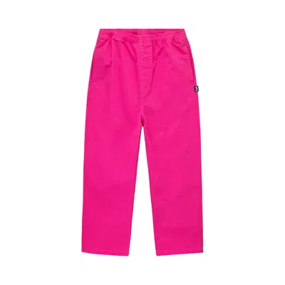 Pre-owned Stussy Brushed Beach Pant 'hot Pink'