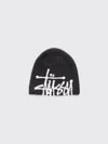 Stussy Brushed Out Basic Skullcap In Black