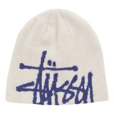 Stussy Brushed Out Basic Skullcap 'grey' In Yellow