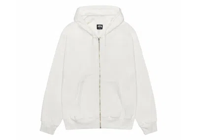 Pre-owned Stussy Buana Pigment Dyed Zip Hoodie In Natural In Brown