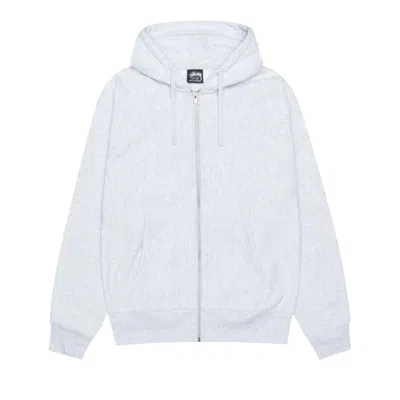 Pre-owned Stussy Buana Stock Zip Hoodie 'ash Heather' In Grey