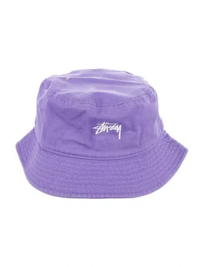 Pre-owned Stussy Bucket Hat In Purple