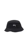 Stussy Bucket Hat Stock Hats Black In Black