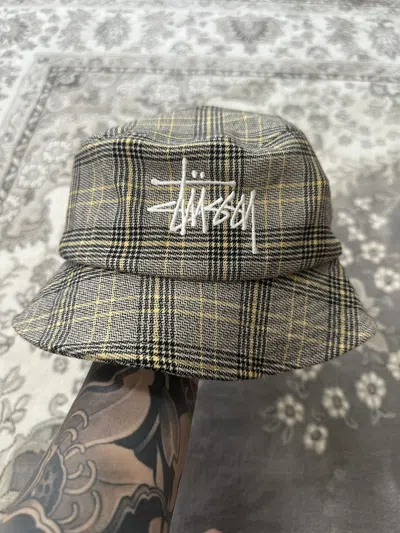 Pre-owned Stussy Bucket Hat In Yellow