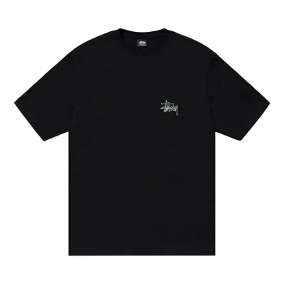 Pre-owned Stussy Built In Usa Tee Pigment Dyed 'black' | Men's Size L