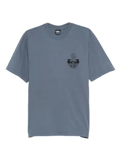 Stussy Built To Last Pig Dyed Cotton T-shirt In Multi