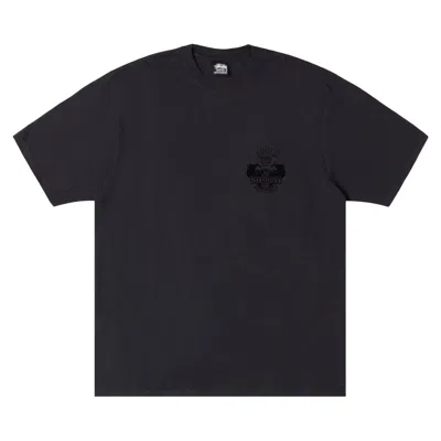 Pre-owned Stussy Built To Last Tee Pigment Dyed 'faded Black' | Men's Size M