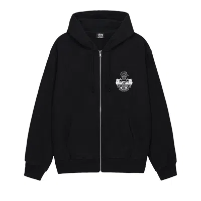 Pre-owned Stussy Built To Last Zip Hoodie 'black' | Men's Size L