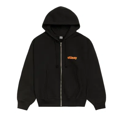 Pre-owned Stussy Built Tough Zip Hoodie 'black' | Men's Size M