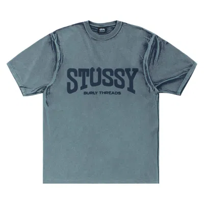Pre-owned Stussy Burly Stone Washed Tee 'navy' | Blue | Men's Size M
