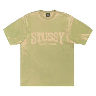 Pre-owned Stussy Burly Tee 'khaki' | Green | Men's Size S