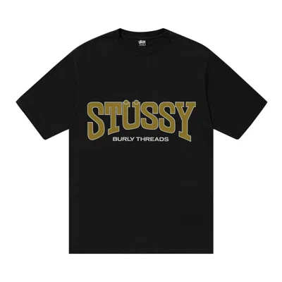 Pre-owned Stussy Burly Threads Tee 'black'