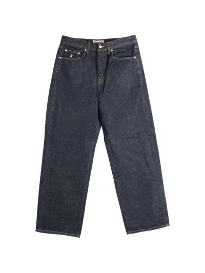 Stussy Button Jeans In Blue