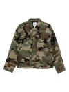 Stussy Button-up Military Jacket In Green