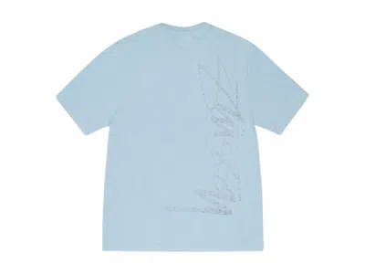 Pre-owned Stussy C Thru Pigment Dyed Tee Shirt In Baby Blue