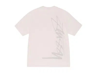 Pre-owned Stussy C Thru Pigment Dyed Tee Shirt In Blush In Pink