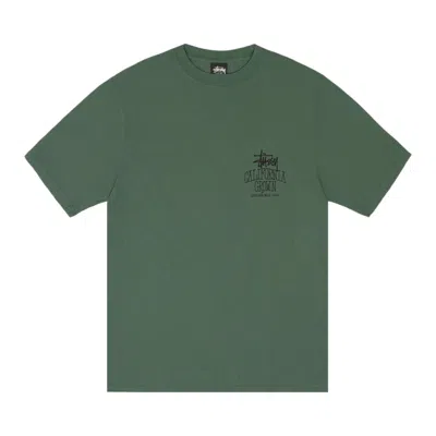 Pre-owned Stussy Cali Grown Tee Pigment Dyed 'pine' | Green | Men's Size L