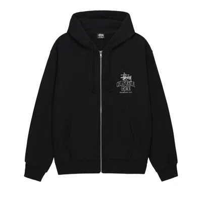 Pre-owned Stussy Cali Grown Zip Hoodie 'black' | Men's Size L