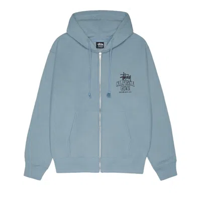 Pre-owned Stussy Cali Grown Zip Hoodie 'slate' | Blue | Men's Size Xl