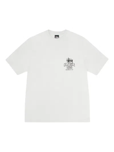 Stussy California Grown Pigment-dyed T-shirt In White