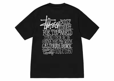 Pre-owned Stussy California Grown Pigment Dyed Tee Shirt In Black