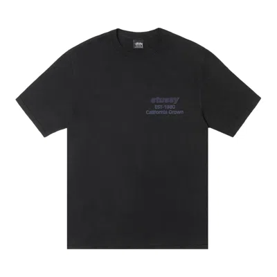 Pre-owned Stussy California Grown Tee Pigment Dyed 'black' | Men's Size M