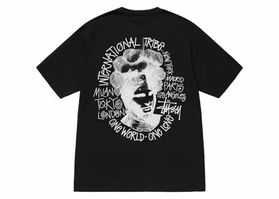Pre-owned Stussy Camelot Pigment Dyed T-shirt In Black