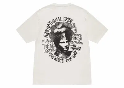 Pre-owned Stussy Camelot Pigment Dyed T-shirt In Natural In Brown