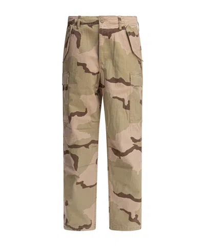Stussy Camouflage Casual Pants In Brown