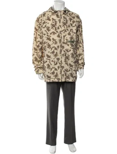 Pre-owned Stussy Camouflage Print Jacket In Neutrals