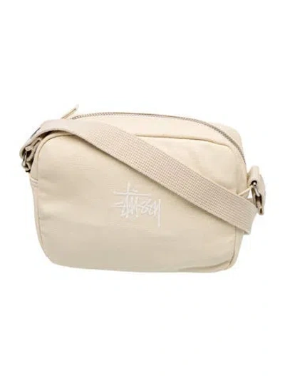 Pre-owned Stussy Canvas Crossbody Bag In Neutral