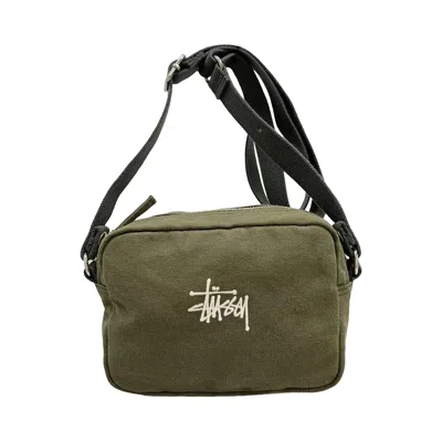 Pre-owned Stussy Canvas Side Pouch 'green' | Men's Size Onesize